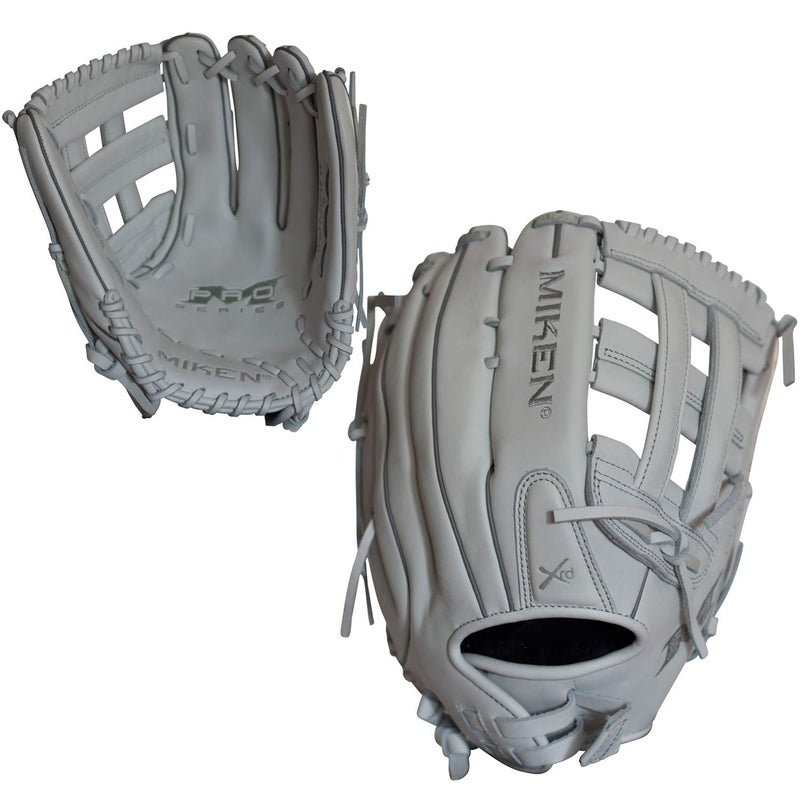 Miken | PRO SERIES Slowpitch Softball Glove | 13' | White | RHT - Image 1